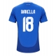 Italija Nicolo Barella #18 Replike Domaci Dres EP 2024 Kratak Rukav